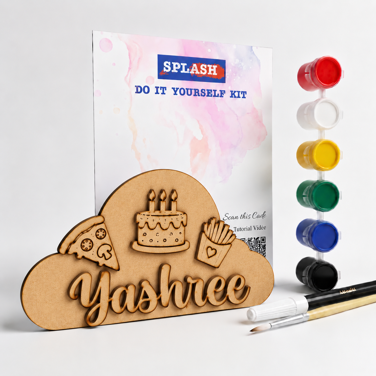 Personalised Theme Fridge Magnet DIY Kit | Paint Your Own Fridge Magnet | Birthday Return Gift | SPLASH DIY by Splash Arts