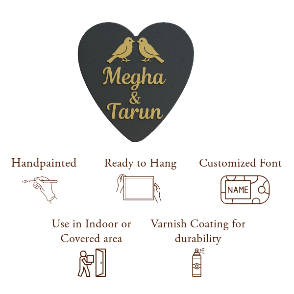 Love Nest Nameplate