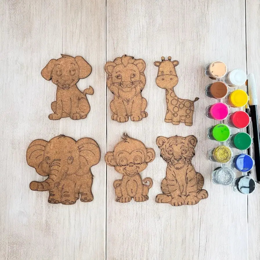 Animal Fridge Magnet DIY Kit for Kids | Paint Your Own Animal Fridge Magnets | SPLASH DIY by Splash Arts - Fridge