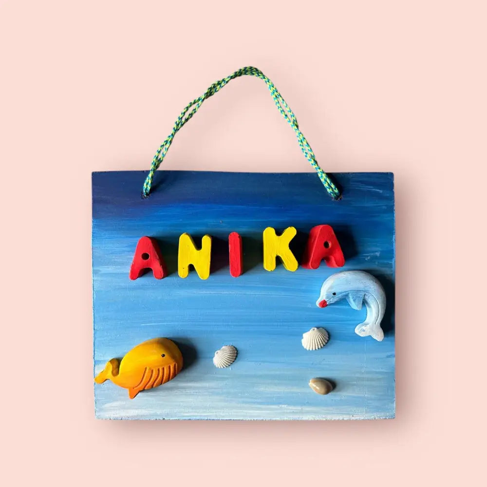 Aquatic Kids Nameplate - Option 2