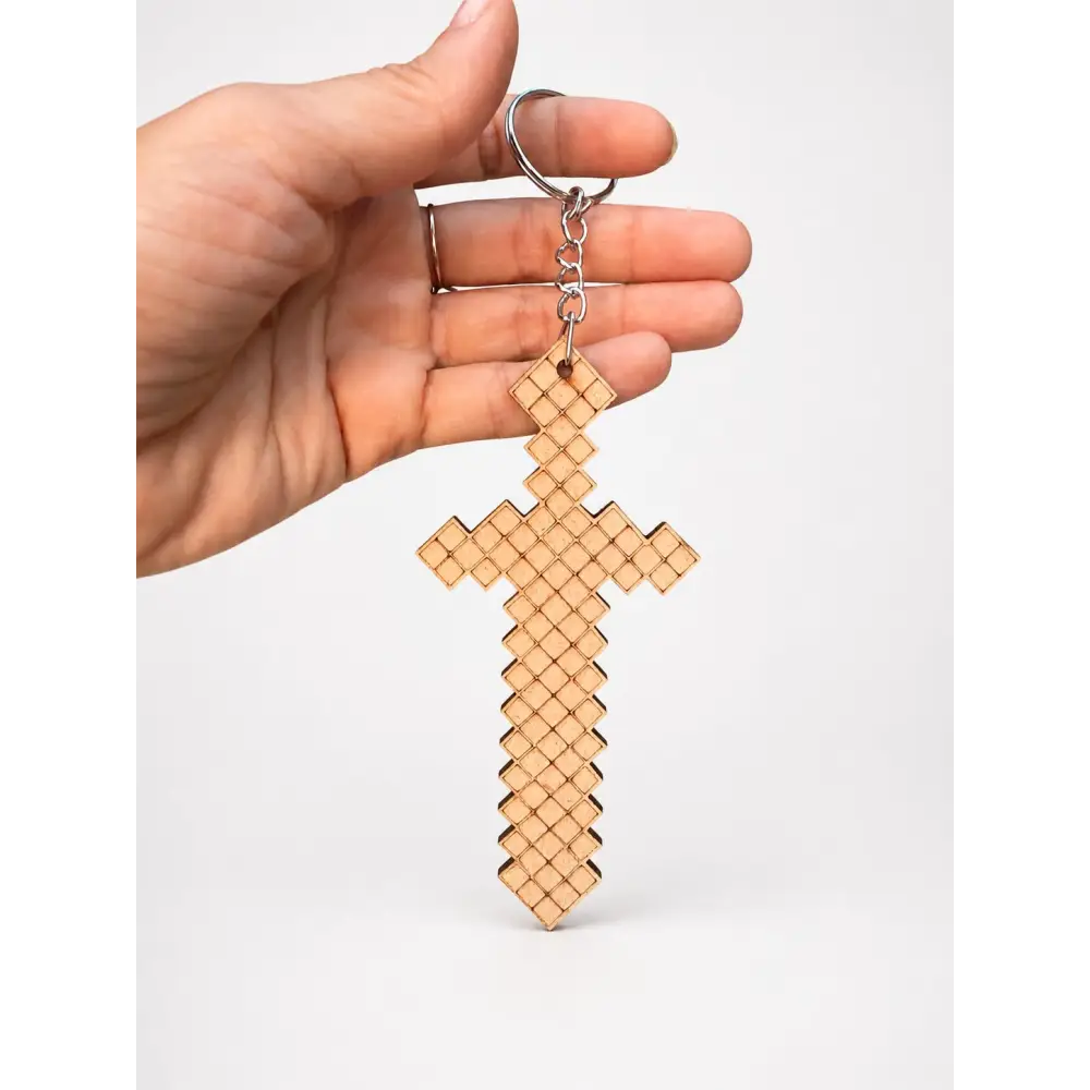 Minecraft Sword Keychain Magnet DIY Kit | Paint Your Own Keychain | SPLASH DIY by Splash Arts - Fridge