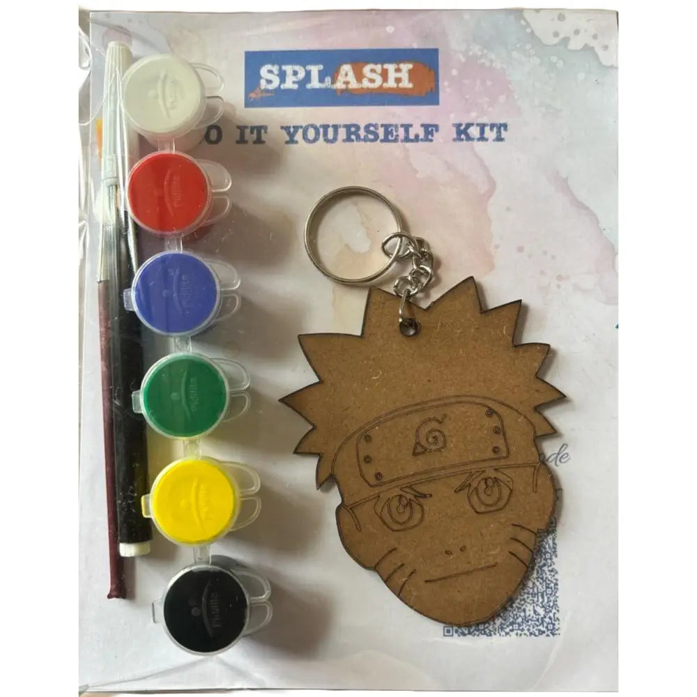 Naruto DIY Keychain Kit | Paint Your Own Keychain | SPLASH DIY by Splash Arts - Fridge Magnets,returngift