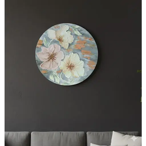 Petals of Dawn – Textured Floral Bloom (Original) - paintings