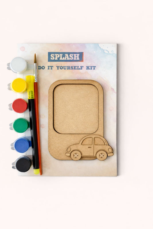 3 Layer Car DIY Photo Frame Fridge Magnet | Paint Your Own Photoframe Fridge Magnet | SPLASH DIY by Splash Arts