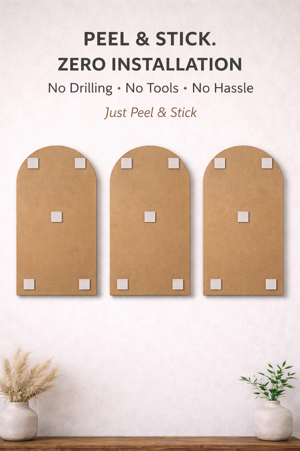 Sun-Moon-Growth Wall Hanging (Set of 3)