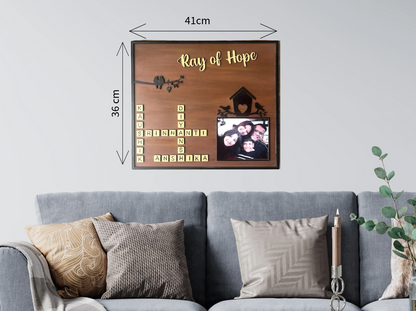 Ray of Hope- Custom Family Crossword Photo Frame