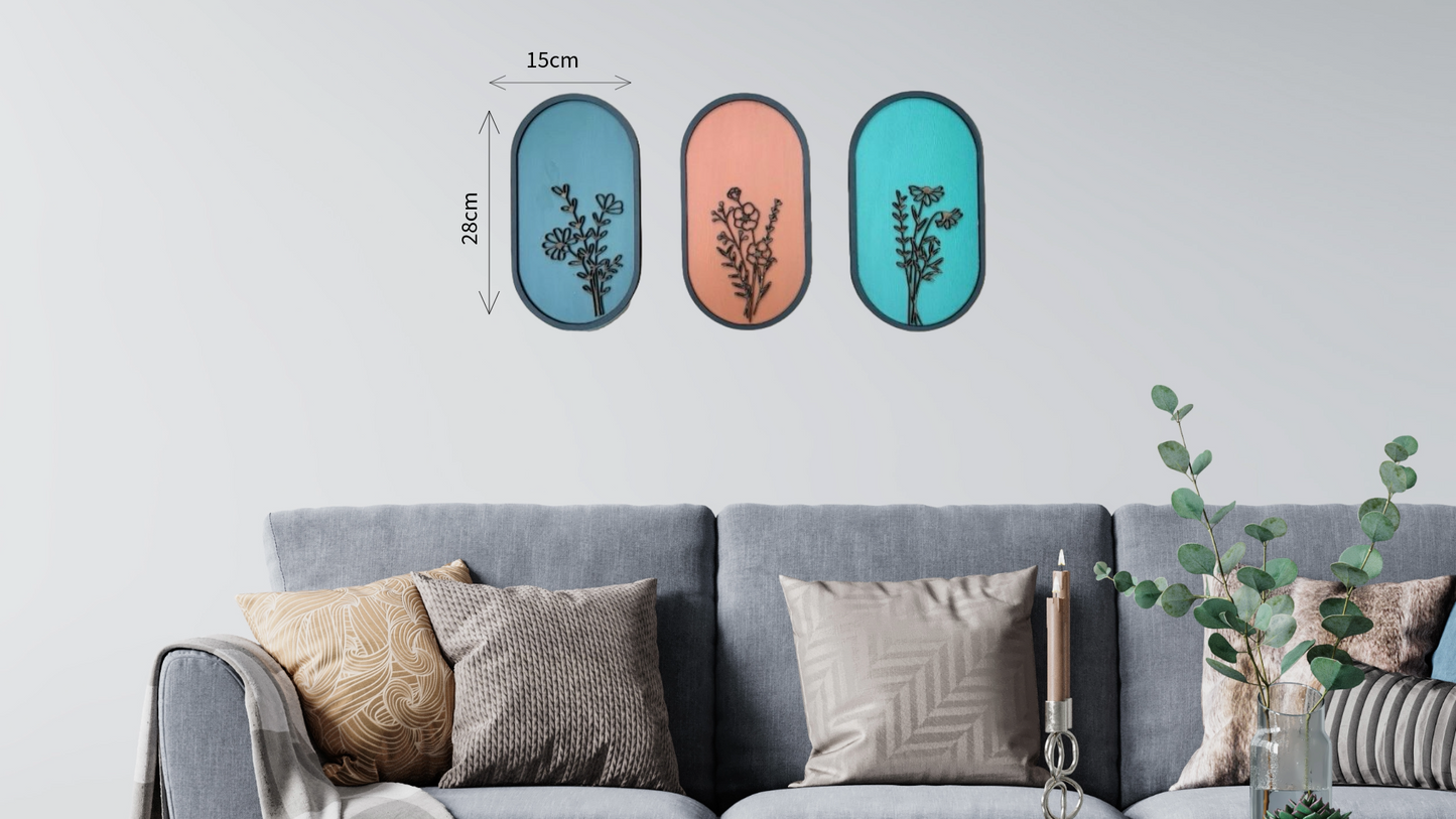 Serene Set  -Set of 3 Wall Hanging