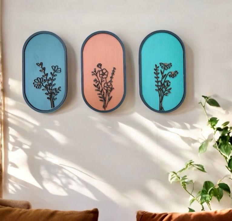 Serene Set  -Set of 3 Wall Hanging