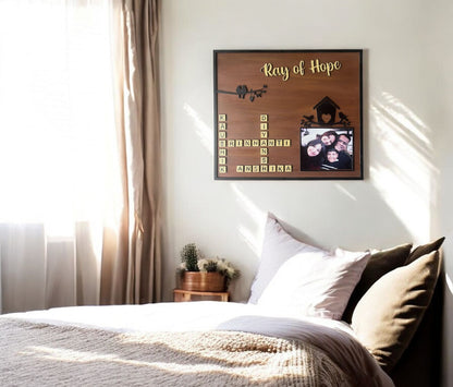 Ray of Hope- Custom Family Crossword Photo Frame