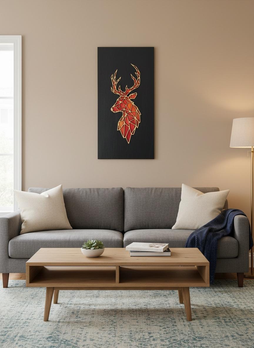 Eternal Glow Deer Wall Hanging