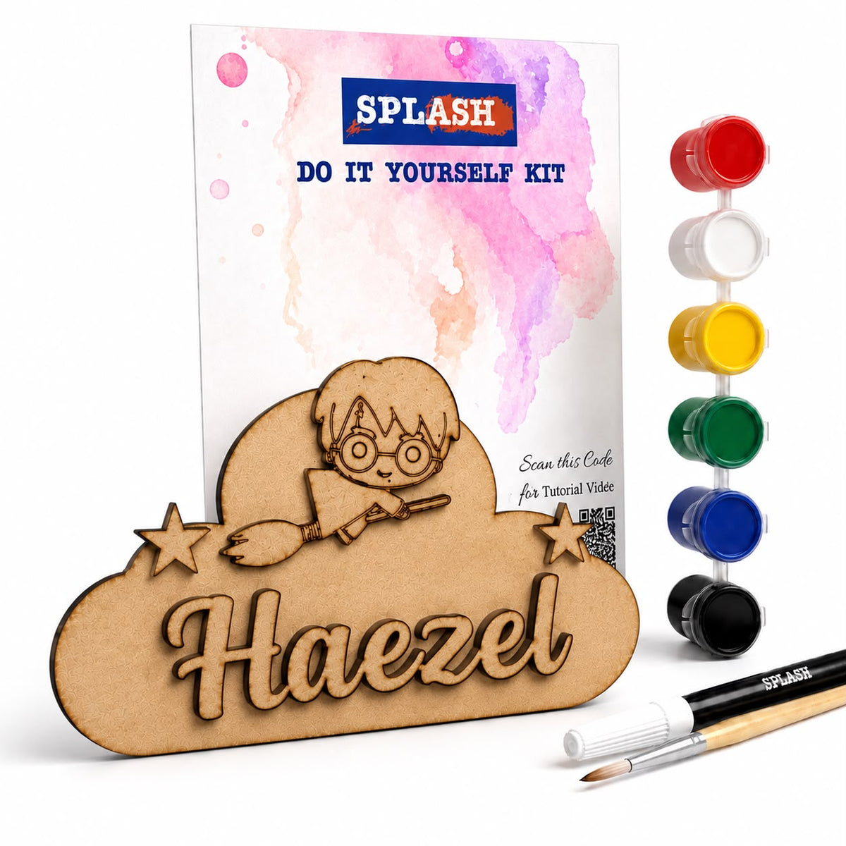 Personalised Theme Fridge Magnet DIY Kit | Paint Your Own Fridge Magnet | Birthday Return Gift | SPLASH DIY by Splash Arts