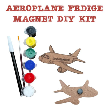 Aeroplane DIY Fridge magnet | Paint Your Own Fridge Magnets | SPLASH DIY by Splash Arts - returngift nameboard
