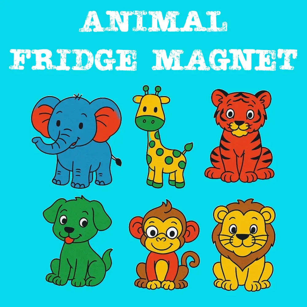Animal Fridge Magnet DIY Kit for Kids | Paint Your Own Animal Fridge Magnets | SPLASH DIY by Splash Arts - Fridge