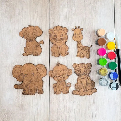 Animal Fridge Magnet DIY Kit for Kids | Paint Your Own Animal Fridge Magnets | SPLASH DIY by Splash Arts - Fridge