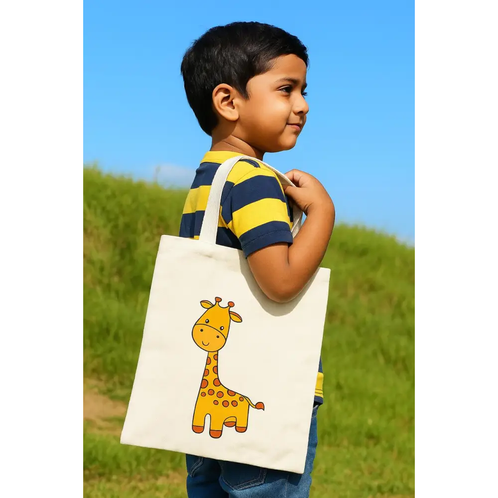 Animal-Themed Tote Bag Painting DIY Kit – Giraffe Design | Paint Your Own Tote Bag | SPLASH DIY by Splash Arts