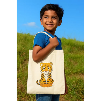 Animal-Themed Tote Bag Painting DIY Kit – Tiger Design | Paint Your Own Tote Bag| SPLASH DIY by Splash Arts - indianart