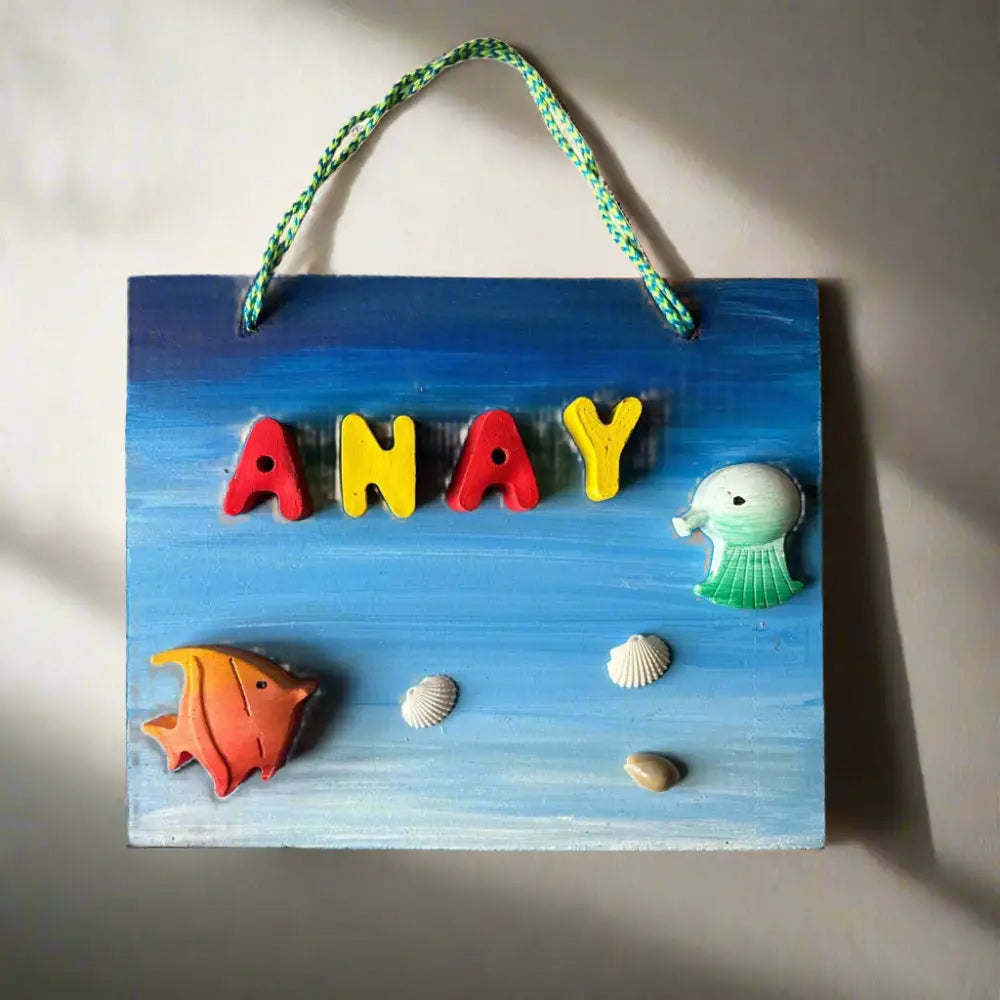Aquatic Kids Nameplate - Option 1