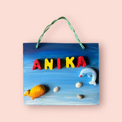Aquatic Kids Nameplate - Option 2