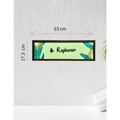 Banana Leaf Nameplate - nameplate