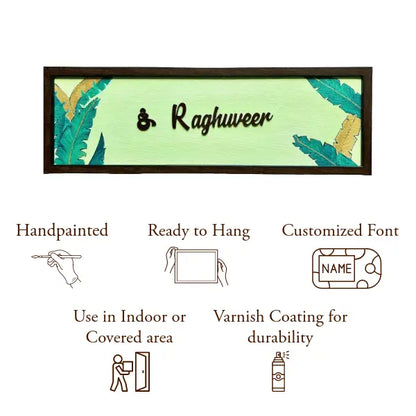 Banana Leaf Nameplate - nameplate