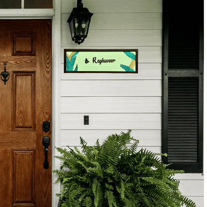 Banana Leaf Nameplate - nameplate