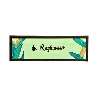 Banana Leaf Nameplate - nameplate