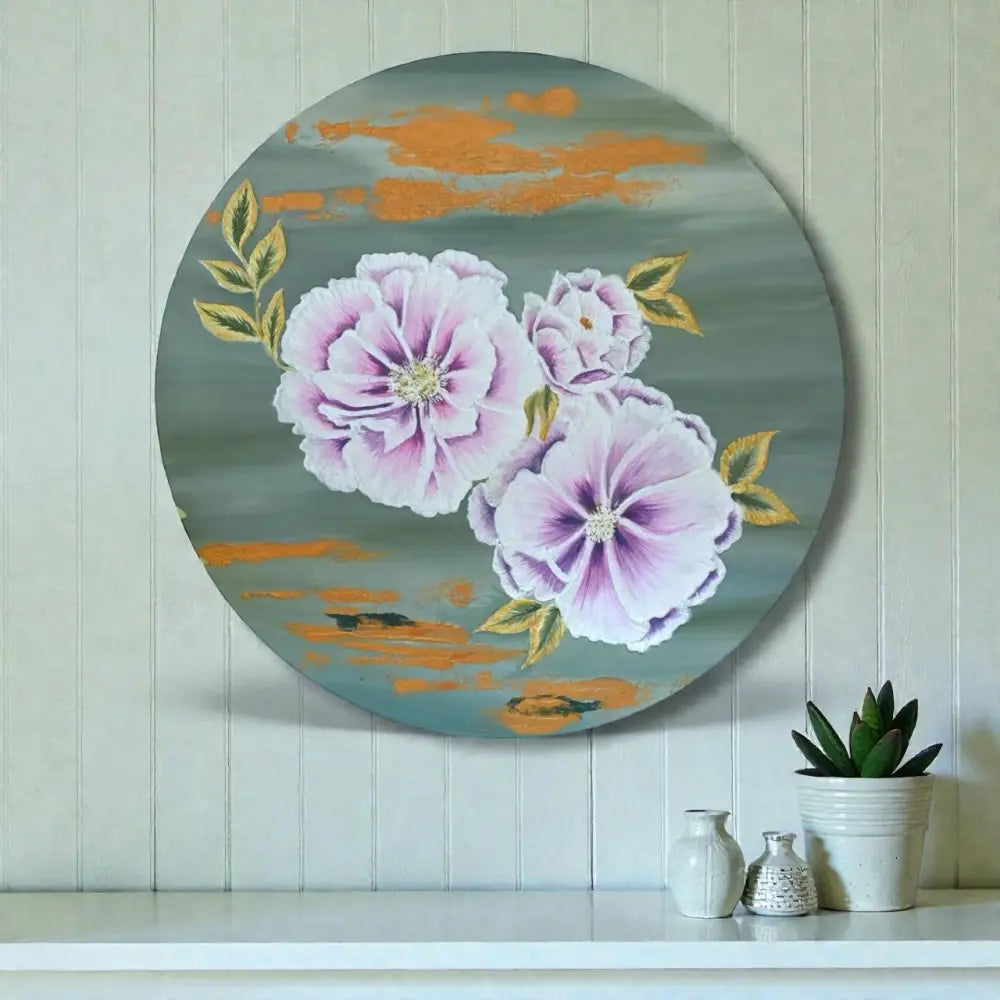 Blooming Harmony – Pastel Floral Elegance(Original) - paintings