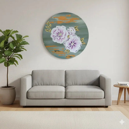 Blooming Harmony – Pastel Floral Elegance(Original) - paintings