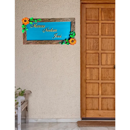 Blossom on Wood Nameplate - nameplate