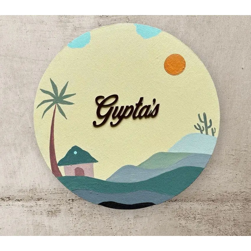 Boho Style Nameplate - nameplate