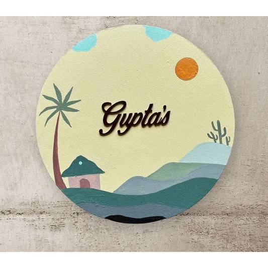 Boho Style Nameplate - nameplate