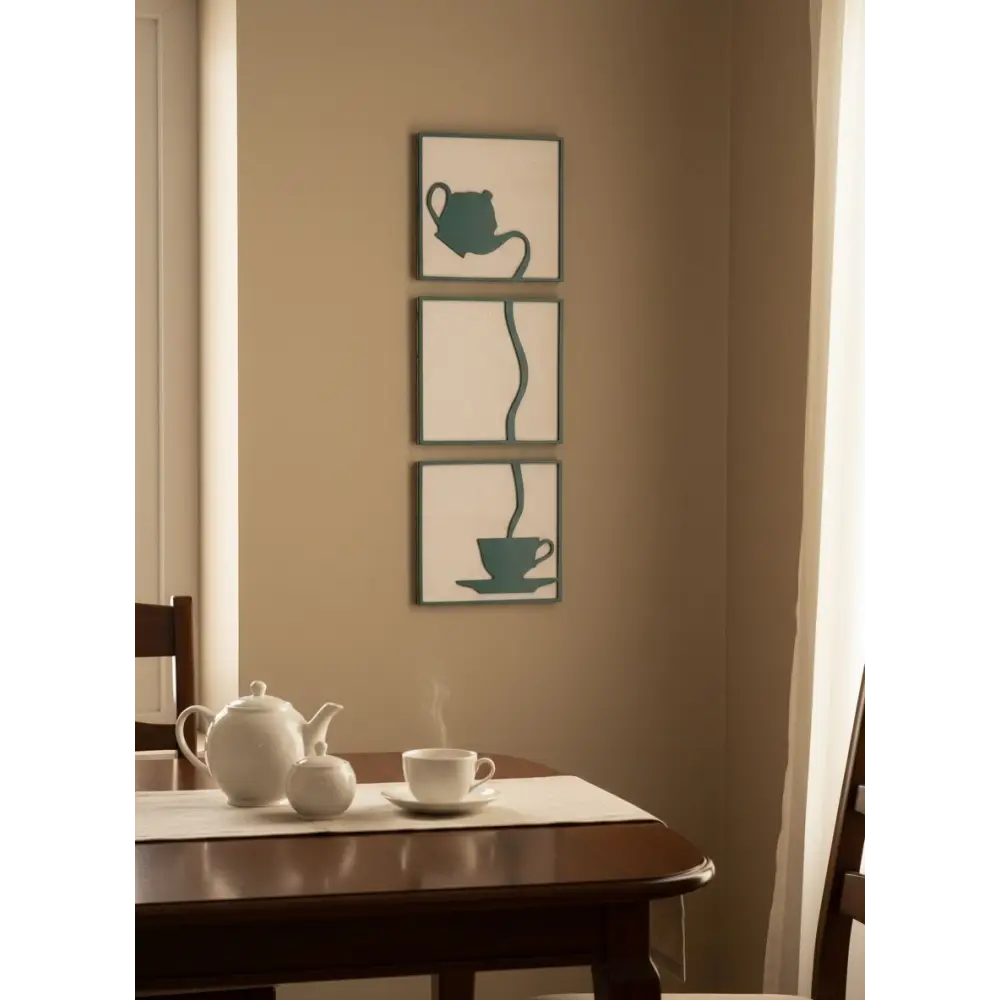 Brew & Pour Wall Art | Wall Decor - 22.5 cm × 23 cm / MDF Wood - Wall hanging