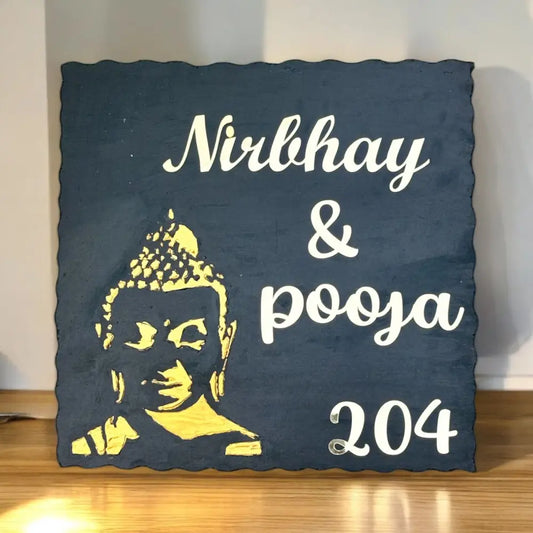 Buddha Blessing Nameplate - nameplate