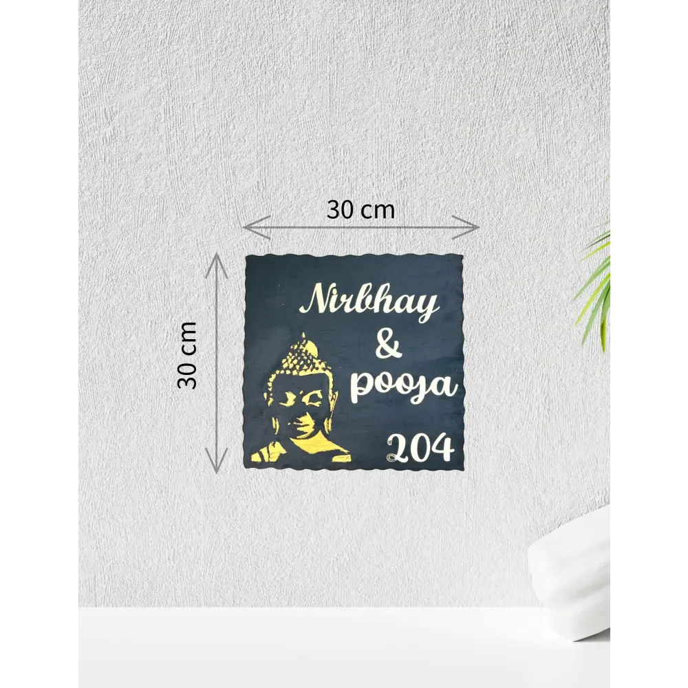 Buddha Blessing Nameplate - nameplate