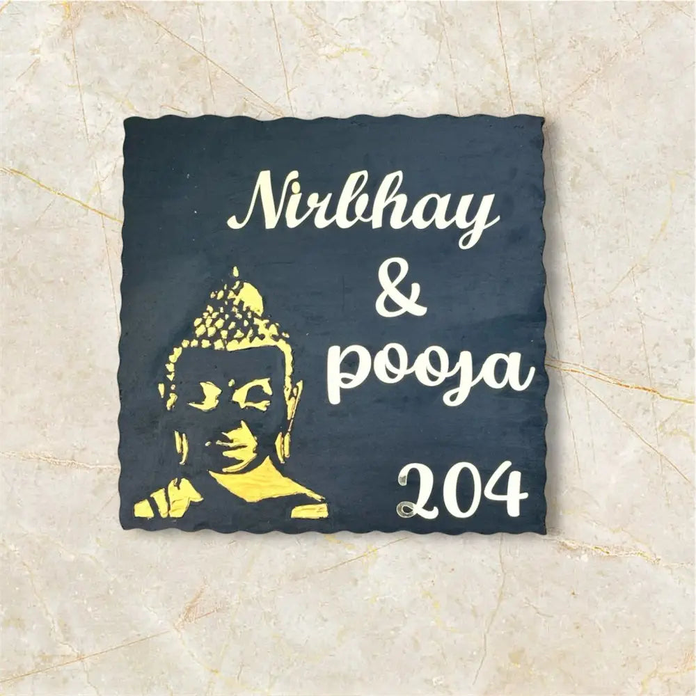 Buddha Blessing Nameplate - nameplate