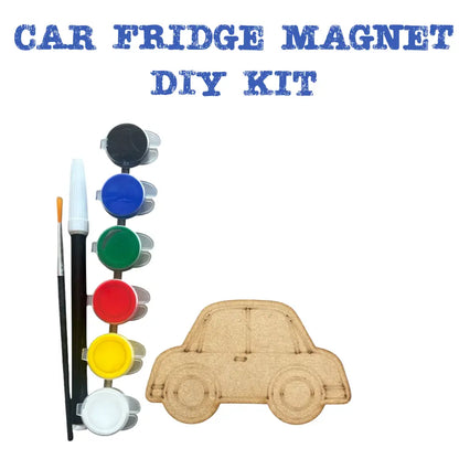 Car Fridge Magnet DIY Kit | Paint Your Own Fridge Magnet| SPLASH DIY by Splash Arts - Fridge Magnets,returngift