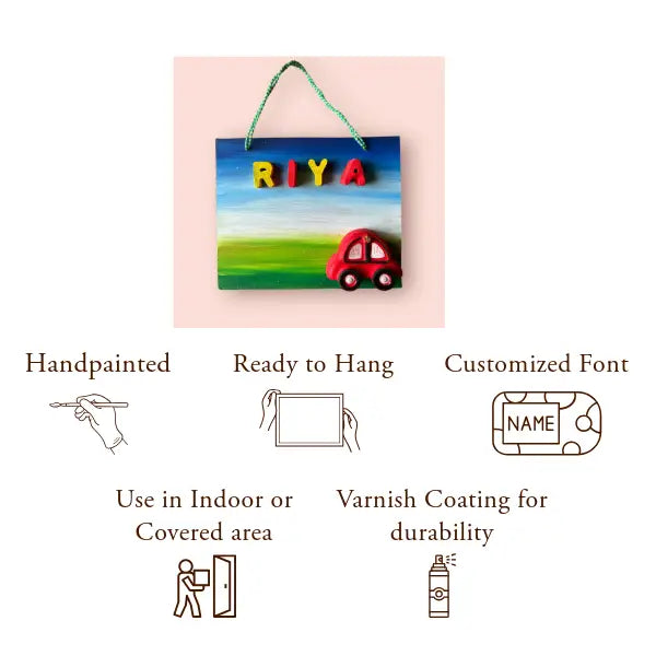 Cars Kids Nameplate