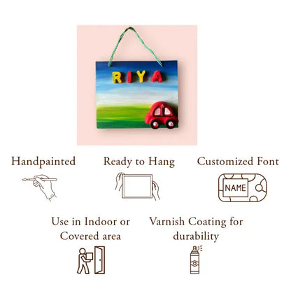 Cars Kids Nameplate