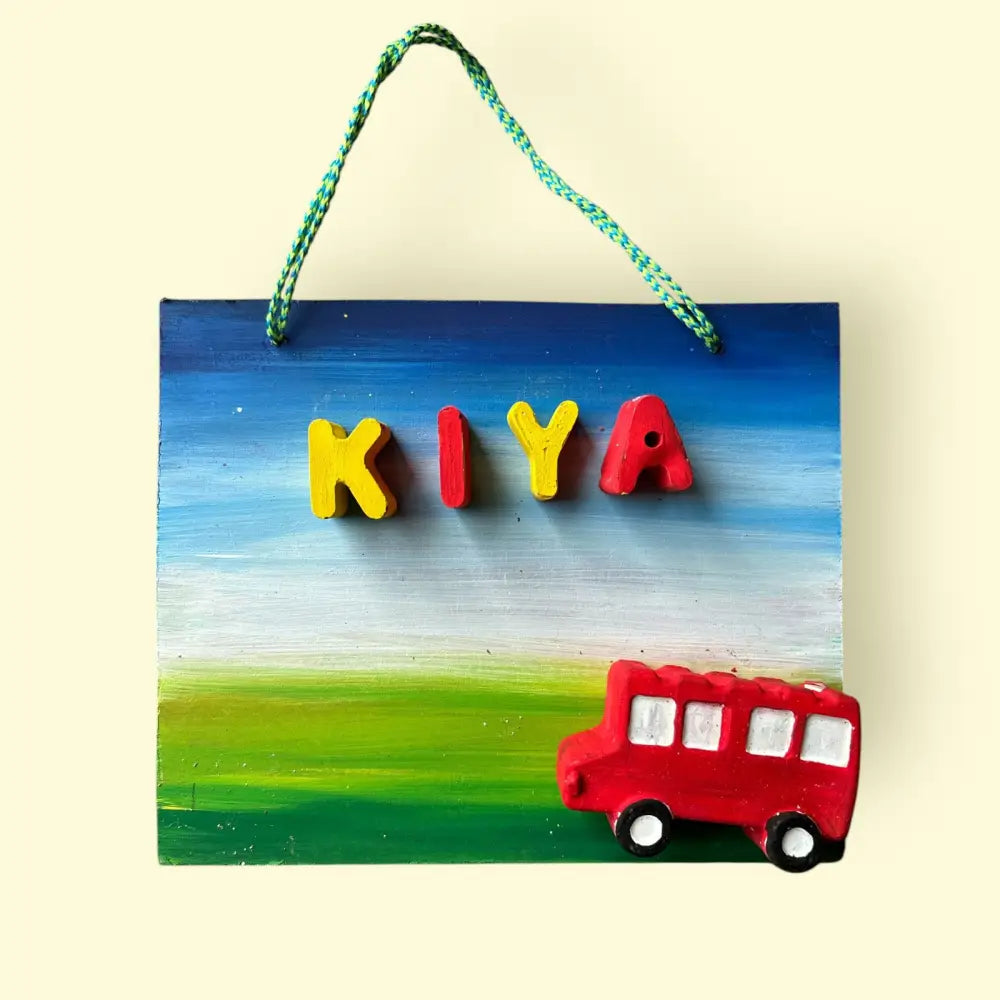 Cars Kids Nameplate - Option 2