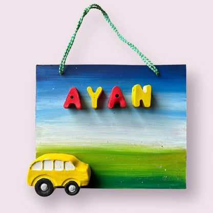 Cars Kids Nameplate - Option 3