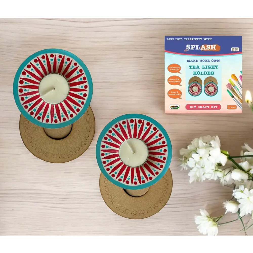 Circle Spark Tea Light Candle Holder DIY Kit | SPLASH DIY Kit - Festival