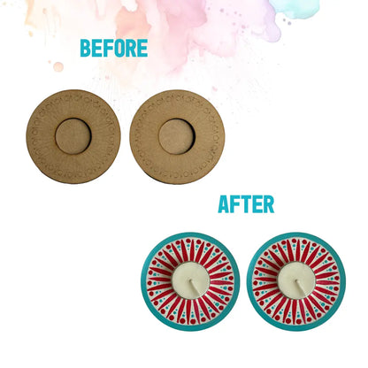 Circle Spark Tea Light Candle Holder DIY Kit | SPLASH DIY Kit - Festival