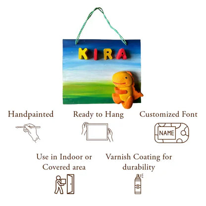 Dinosaur Kids Nameplate