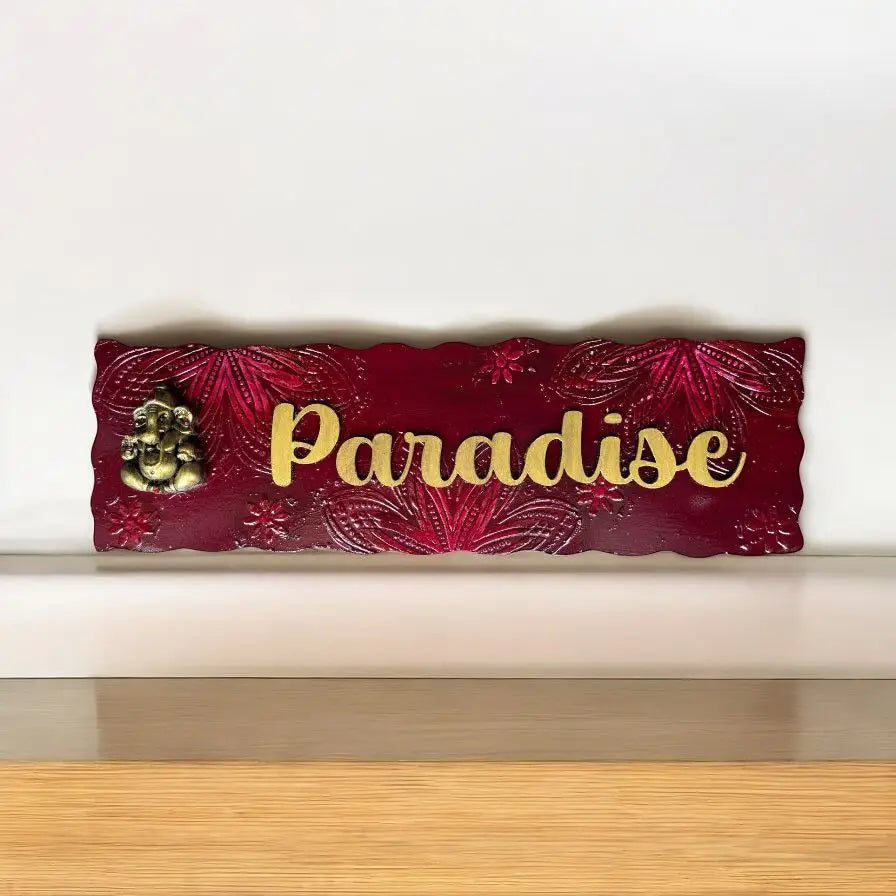 Divine Ganesha Nameplate - nameplate