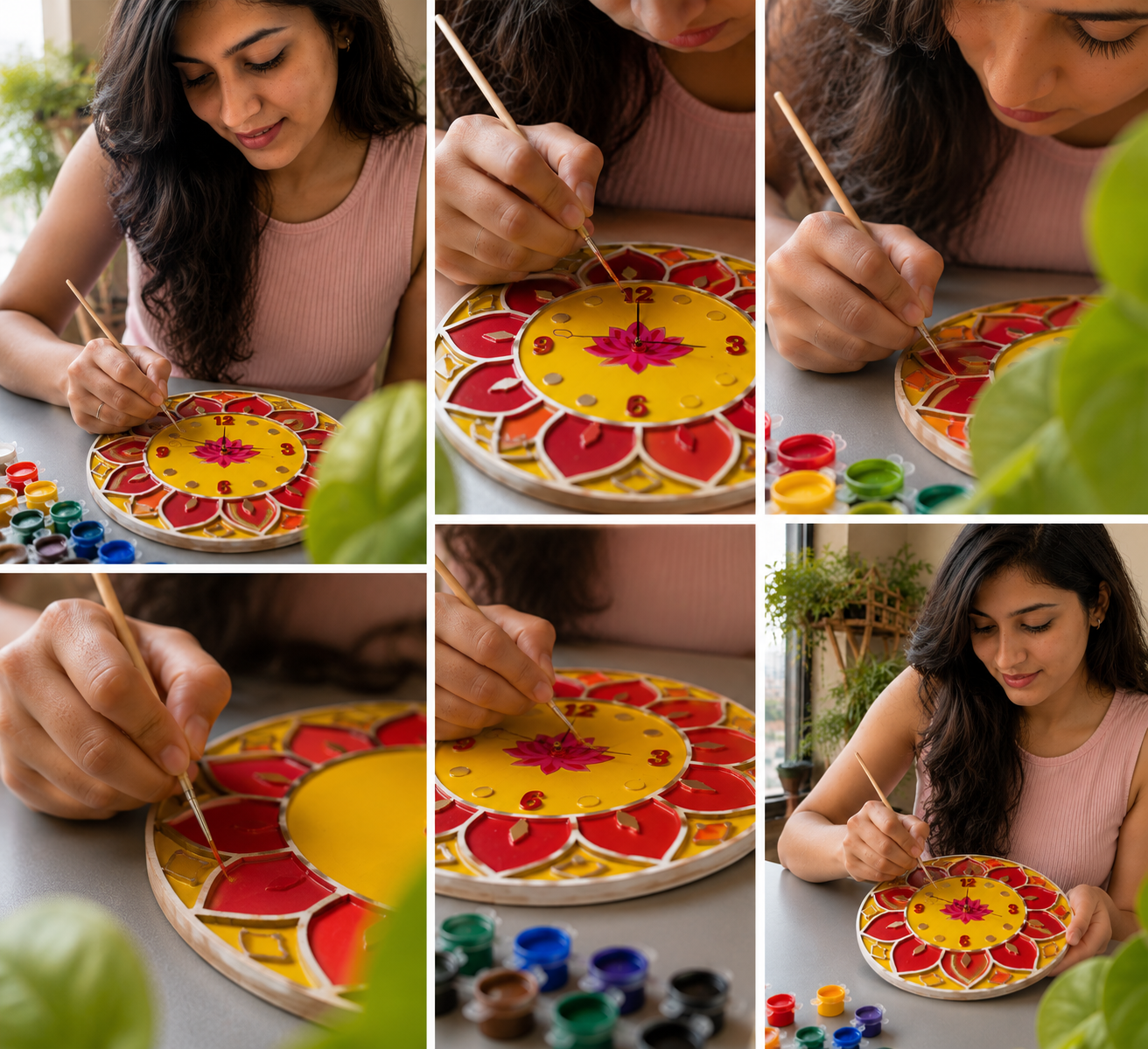 DIY Mandala Clock Kit | Paint Your Own Wooden Clock | SPLASH DIY by Splash Arts