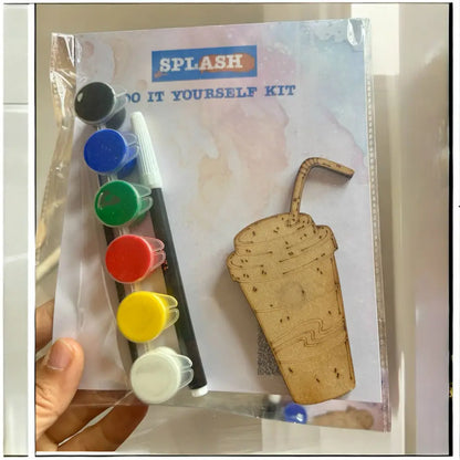 Drink Fridge Magnet DIY Kit | Paint Your Own Fridge Magnet Kit | SPLASH DIY by Splash Arts - Fridge Magnets,returngift