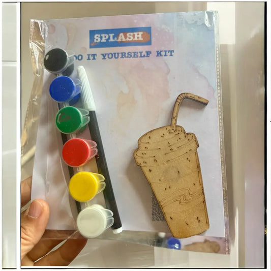 Drink Fridge Magnet DIY Kit | Paint Your Own Fridge Magnet Kit | SPLASH DIY by Splash Arts - Fridge Magnets,returngift