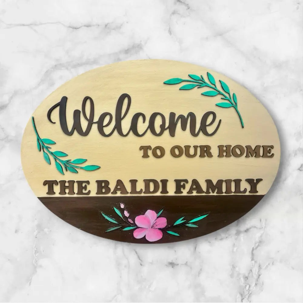 Family Surname Nameplate - nameplate