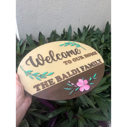 Family Surname Nameplate - nameplate