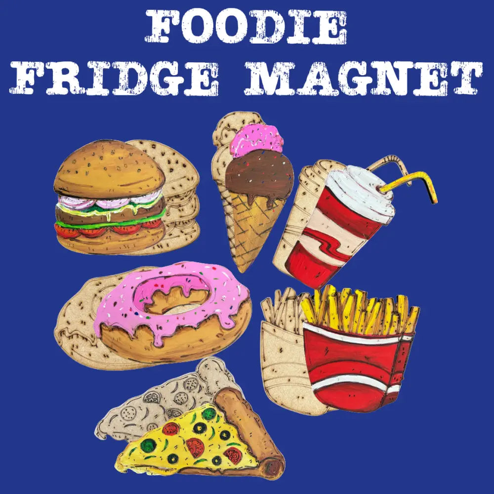 Foodie Fridge Magnet DIY kit |Paint Your Own Fridge Magnet| SPLASH DIY by Splash Arts - Fridge Magnets,returngift